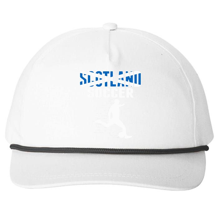 Scotland Soccer Fans Jersey Scottish Flag Football Lovers Snapback Five-Panel Rope Hat