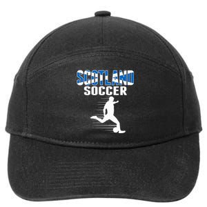 Scotland Soccer Fans Jersey Scottish Flag Football Lovers 7-Panel Snapback Hat