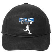 Scotland Soccer Fans Jersey Scottish Flag Football Lovers 7-Panel Snapback Hat