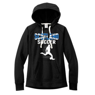 Scotland Soccer Fans Jersey Scottish Flag Football Lovers Women's Fleece Hoodie