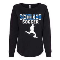 Scotland Soccer Fans Jersey Scottish Flag Football Lovers Womens California Wash Sweatshirt