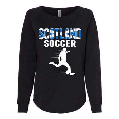 Scotland Soccer Fans Jersey Scottish Flag Football Lovers Womens California Wash Sweatshirt