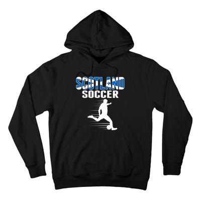 Scotland Soccer Fans Jersey Scottish Flag Football Lovers Tall Hoodie