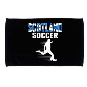 Scotland Soccer Fans Jersey Scottish Flag Football Lovers Microfiber Hand Towel