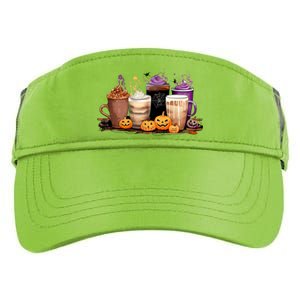 Spooky Season Fall Coffee Horror Movie And Coffee Halloween Gift Adult Drive Performance Visor