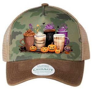 Spooky Season Fall Coffee Horror Movie And Coffee Halloween Gift Legacy Tie Dye Trucker Hat