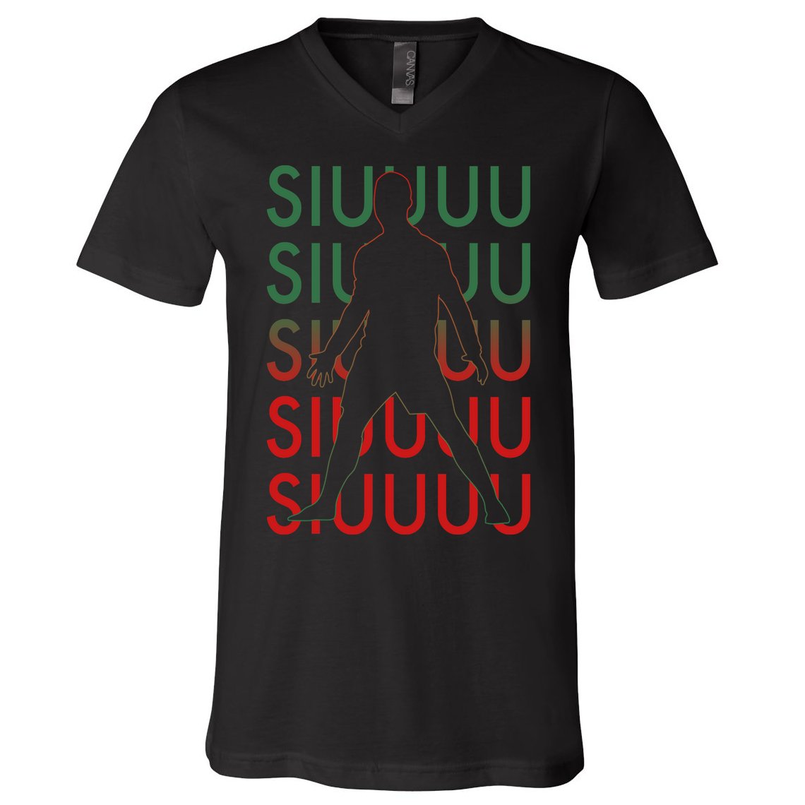 Siuuu Soccer Football Futbol V-Neck T-Shirt