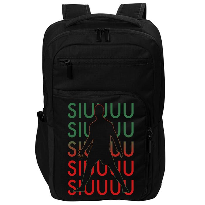 Siuuu Soccer Football Futbol Impact Tech Backpack