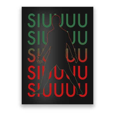 Siuuu Soccer Football Futbol Poster