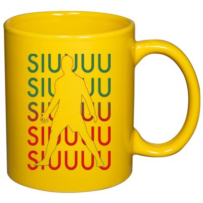 Siuuu Soccer Football Futbol 11oz C Handle Ceramic Mug