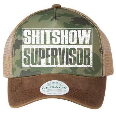 Shitshow Supervisor : Funny Supervisor Of The Shitshow Legacy Tie Dye Trucker Hat