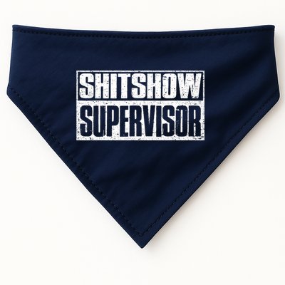 Shitshow Supervisor : Funny Supervisor Of The Shitshow USA-Made Doggie Bandana