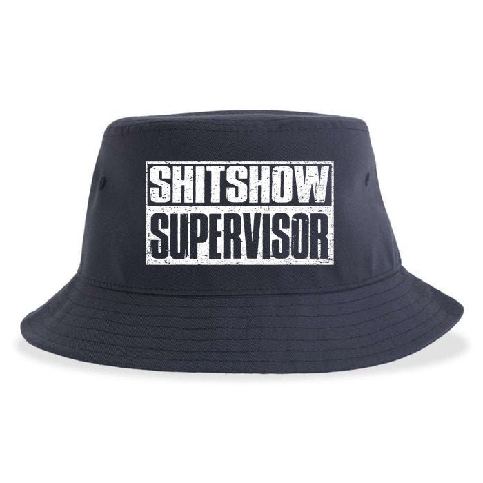 Shitshow Supervisor : Funny Supervisor Of The Shitshow Sustainable Bucket Hat