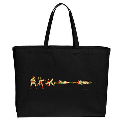 SUPER STREET FIGHTER II X CAMMY (SPIRAL ARROW) Cotton Canvas Jumbo Tote