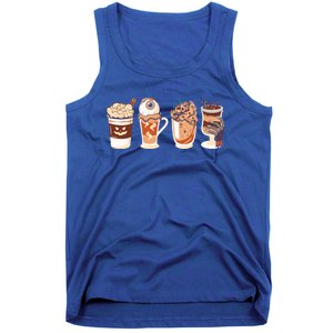 Spooky Season Fall Coffee Horror Movie And Coffee Halloween Gift Tank Top