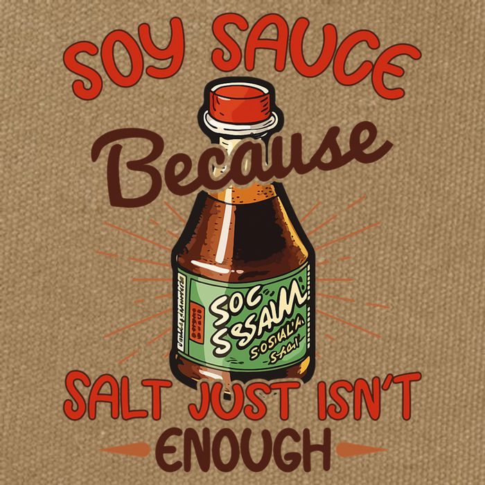 Soy Sauce Funny Costume Vegan Soy Sauce Funny Sushi Matching Group Halloween Cos Cotton Canvas Backpack