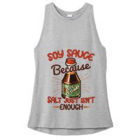 Soy Sauce Funny Costume Vegan Soy Sauce Funny Sushi Matching Group Halloween Cos Ladies PosiCharge Tri-Blend Wicking Tank
