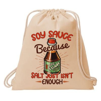Soy Sauce Funny Costume Vegan Soy Sauce Funny Sushi Matching Group Halloween Cos Drawstring Bag