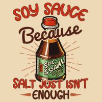 Soy Sauce Funny Costume Vegan Soy Sauce Funny Sushi Matching Group Halloween Cos Drawstring Bag