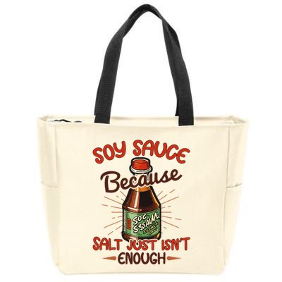 Soy Sauce Funny Costume Vegan Soy Sauce Funny Sushi Matching Group Halloween Cos Zip Tote Bag