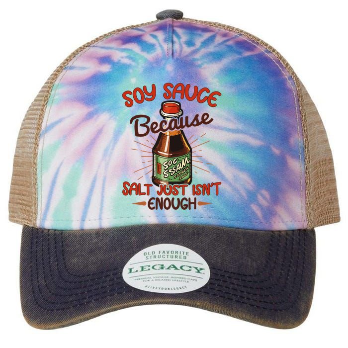 Soy Sauce Funny Costume Vegan Soy Sauce Funny Sushi Matching Group Halloween Cos Legacy Tie Dye Trucker Hat