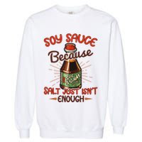 Soy Sauce Funny Costume Vegan Soy Sauce Funny Sushi Matching Group Halloween Cos Garment-Dyed Sweatshirt