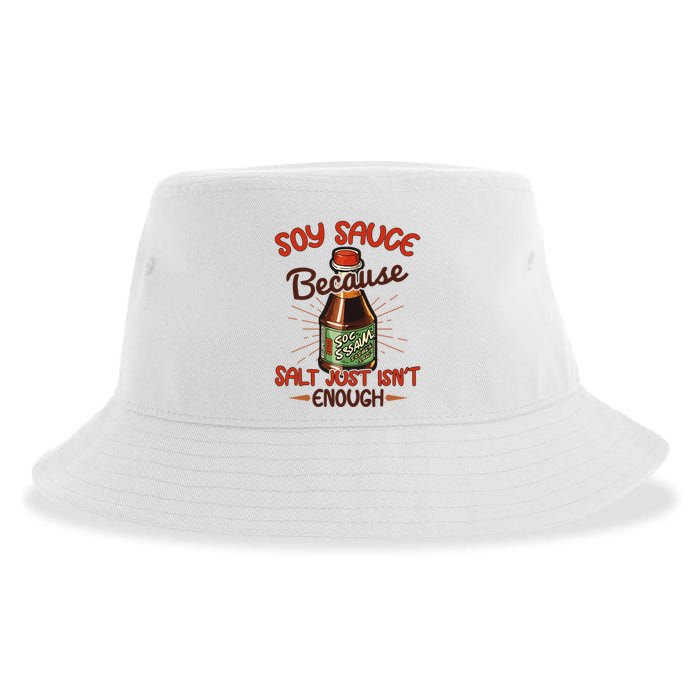 Soy Sauce Funny Costume Vegan Soy Sauce Funny Sushi Matching Group Halloween Cos Sustainable Bucket Hat