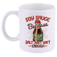 Soy Sauce Funny Costume Vegan Soy Sauce Funny Sushi Matching Group Halloween Cos 11oz C Handle Ceramic Mug