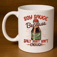 Soy Sauce Funny Costume Vegan Soy Sauce Funny Sushi Matching Group Halloween Cos 11oz C Handle Ceramic Mug