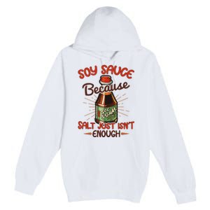 Soy Sauce Funny Costume Vegan Soy Sauce Funny Sushi Matching Group Halloween Cos Premium Pullover Hoodie