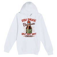 Soy Sauce Funny Costume Vegan Soy Sauce Funny Sushi Matching Group Halloween Cos Premium Pullover Hoodie