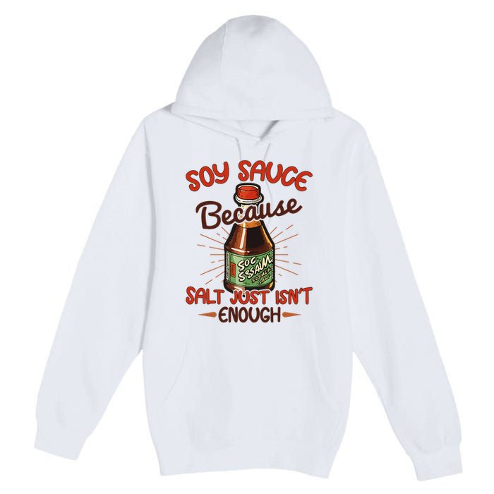 Soy Sauce Funny Costume Vegan Soy Sauce Funny Sushi Matching Group Halloween Cos Premium Pullover Hoodie
