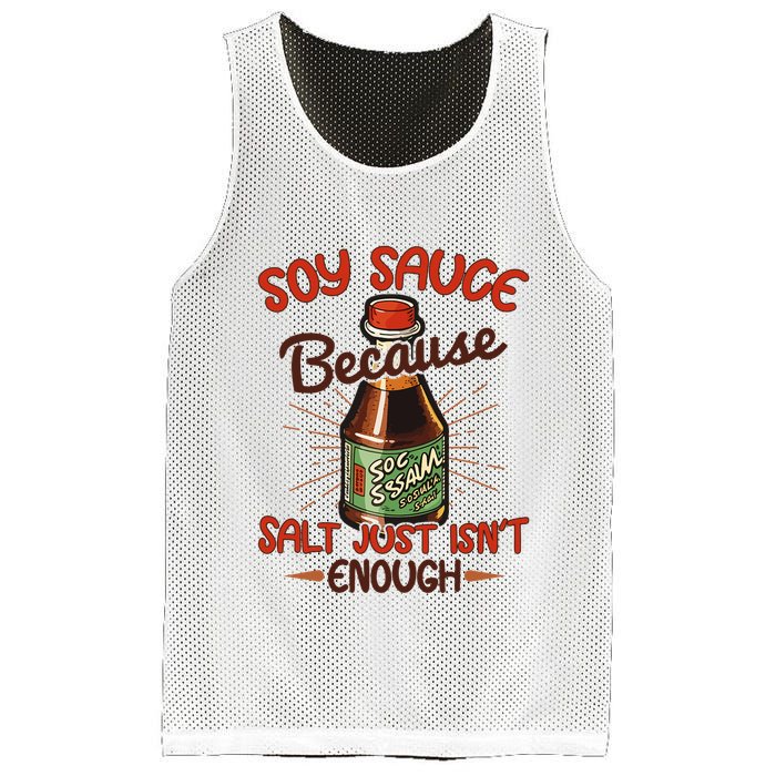 Soy Sauce Funny Costume Vegan Soy Sauce Funny Sushi Matching Group Halloween Cos Mesh Reversible Basketball Jersey Tank