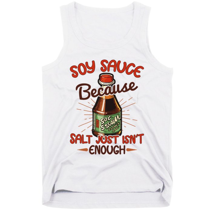 Soy Sauce Funny Costume Vegan Soy Sauce Funny Sushi Matching Group Halloween Cos Tank Top