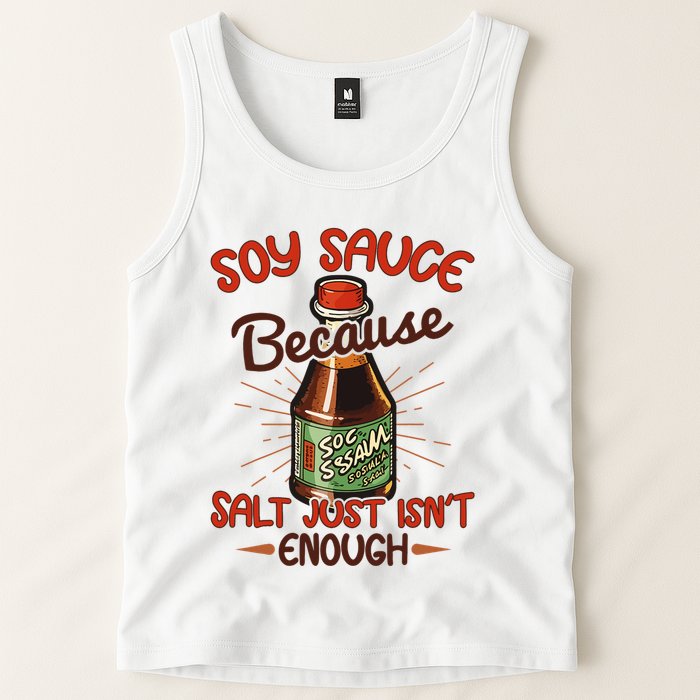 Soy Sauce Funny Costume Vegan Soy Sauce Funny Sushi Matching Group Halloween Cos Tank Top
