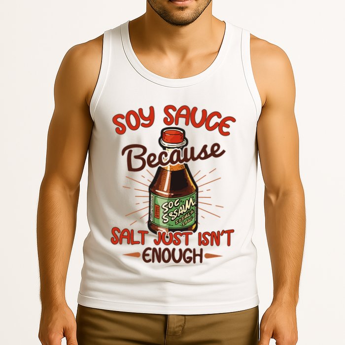 Soy Sauce Funny Costume Vegan Soy Sauce Funny Sushi Matching Group Halloween Cos Tank Top
