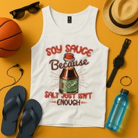 Soy Sauce Funny Costume Vegan Soy Sauce Funny Sushi Matching Group Halloween Cos Tank Top