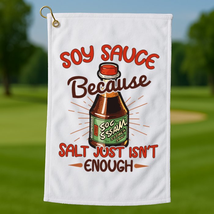 Soy Sauce Funny Costume Vegan Soy Sauce Funny Sushi Matching Group Halloween Cos Golf Towel