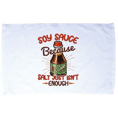 Soy Sauce Funny Costume Vegan Soy Sauce Funny Sushi Matching Group Halloween Cos Microfiber Hand Towel