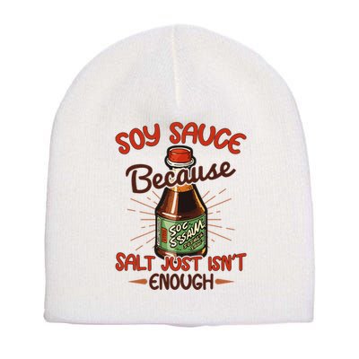 Soy Sauce Funny Costume Vegan Soy Sauce Funny Sushi Matching Group Halloween Cos Short Acrylic Beanie