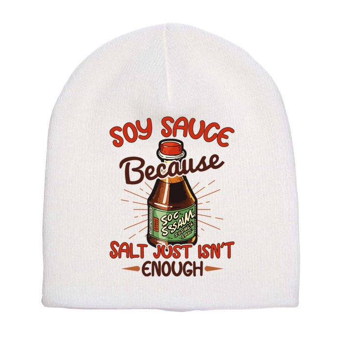 Soy Sauce Funny Costume Vegan Soy Sauce Funny Sushi Matching Group Halloween Cos Short Acrylic Beanie