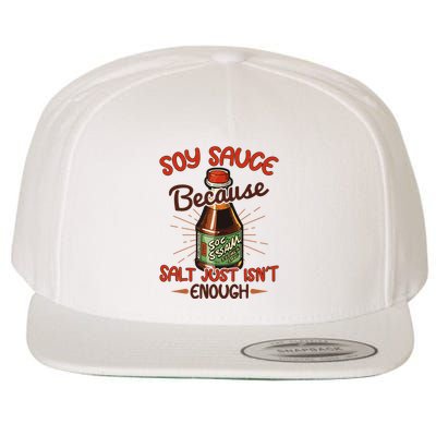 Soy Sauce Funny Costume Vegan Soy Sauce Funny Sushi Matching Group Halloween Cos Wool Snapback Cap