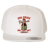 Soy Sauce Funny Costume Vegan Soy Sauce Funny Sushi Matching Group Halloween Cos Wool Snapback Cap