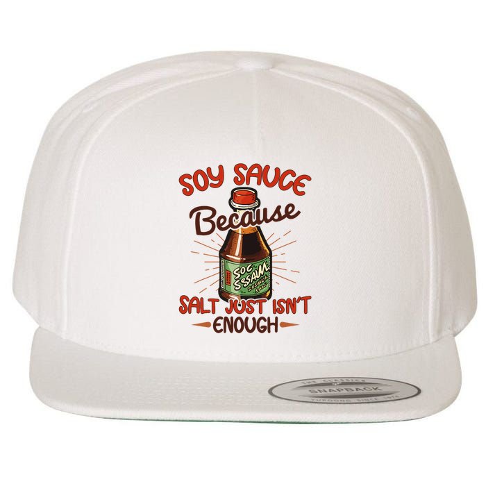 Soy Sauce Funny Costume Vegan Soy Sauce Funny Sushi Matching Group Halloween Cos Wool Snapback Cap