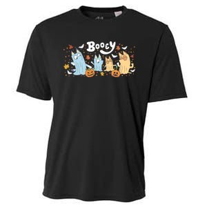 Spooky Season Funny Ghost Booey Halloween Family Matching Cooling Performance Crew T-Shirt