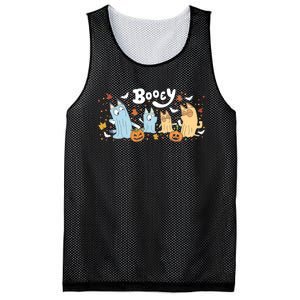 Spooky Season Funny Ghost Booey Halloween Family Matching Mesh Reversible Basketball Jersey Tank