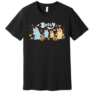 Spooky Season Funny Ghost Booey Halloween Family Matching Premium T-Shirt