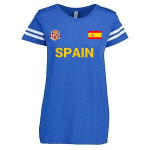 Spain Shirt-Espana Flag Jersey Soccer -Football Enza Ladies Jersey Football T-Shirt