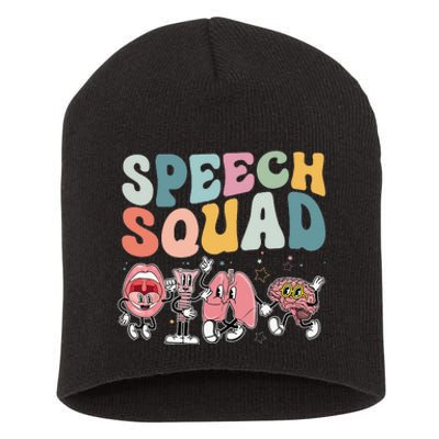 Speech Squad Funny Speech Therapy Speech Pathologist Short Acrylic Beanie