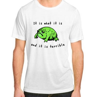 Shithead Steve Frog It Is What It Is And It Is Terrible Adult ChromaSoft Performance T-Shirt